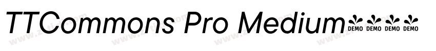TTCommons Pro Medium字体转换